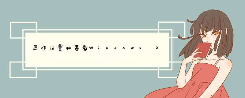 怎样设置和查看Windows XP的DNS域名服务器